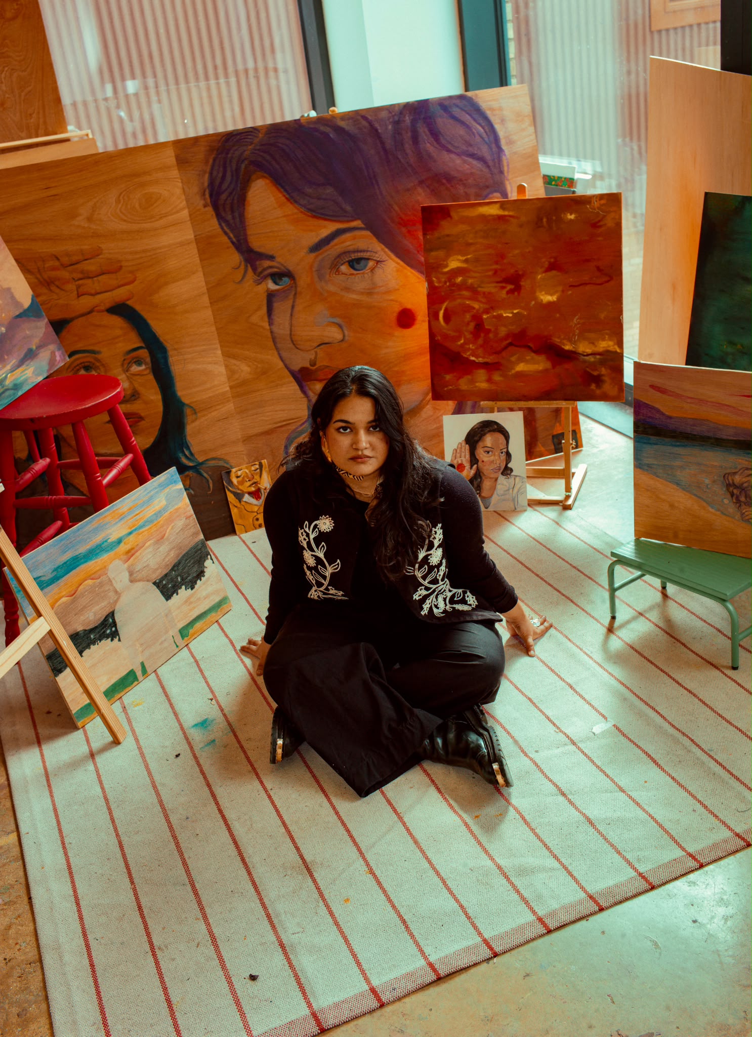 Areeba in her studio